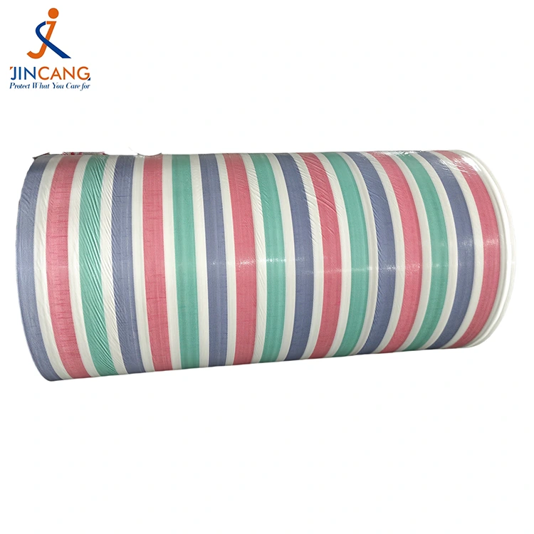 110 GSM Strip PE Tarpaulin Roll 110 GSM Strip PE Tarpaulin Roll