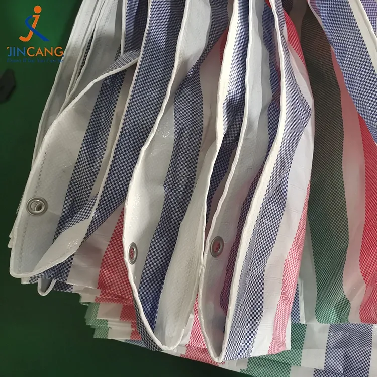 110 GSM Strip PE Tarpaulin Roll