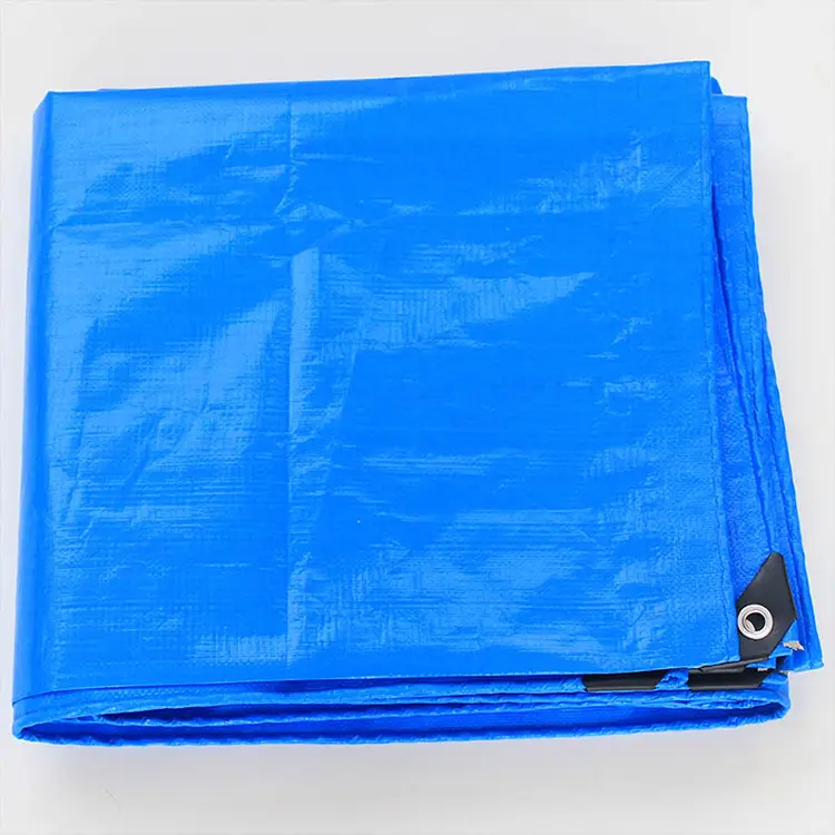160g Blue White PE Tarpaulin