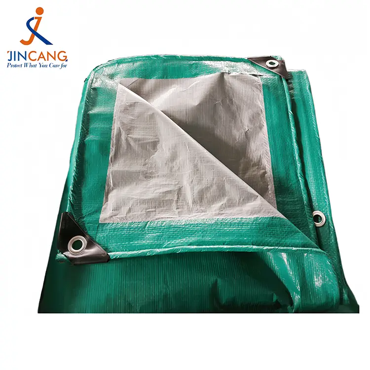 Cur elige 120GSM Viridis Argentum PE Tarpaulin pro certae protectionis Outdoor?