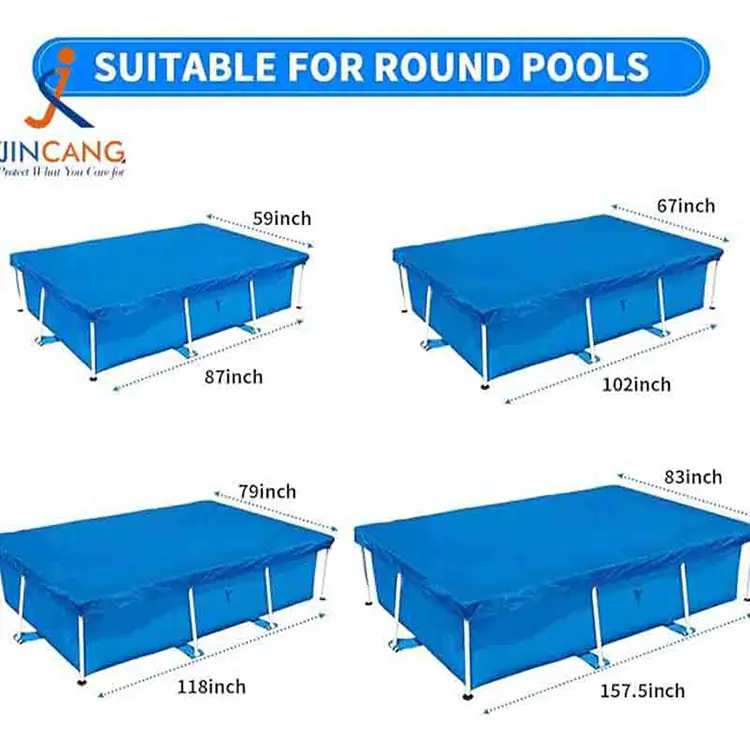 Blue Tarpaulin Pe swimming stagnum Covers