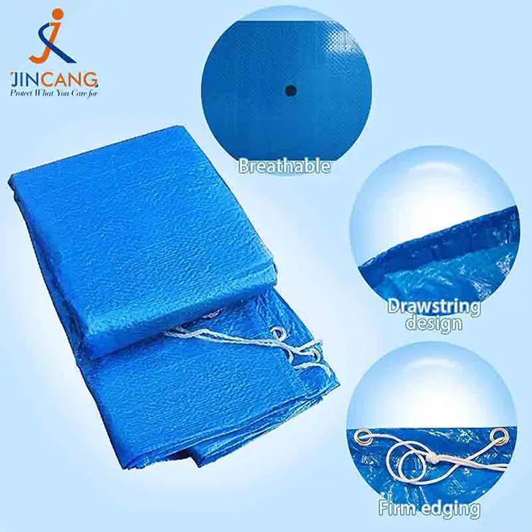 Blue Tarpaulin Pe swimming stagnum Covers